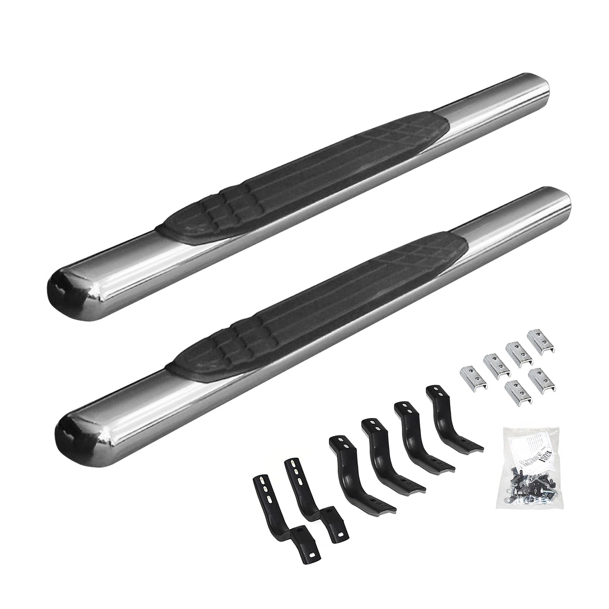 GO RHINO 684412652PS Go Rhino - 684412652PS - Go Rhino 684412652PS 4 in. OE Xtreme Plus SideSteps Kit Fits 04-14 Compatible with/Replacement for F-150