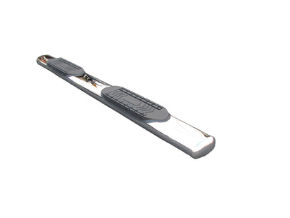 TRAILFX A8256S TrailFX Nerf Bars Fits Chevrolet Silverado 1500 Double Cab 2020-2021 Stainless Steel 6 Inch Oval Straight Polished with Step Pads, Rocker Panel Mount Running Boards TrailFX A8256S