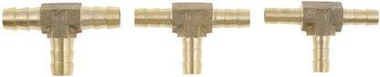 DORMAN 55109 Dorman 55109 1/4 In., 5/16 In. And 3/8 In. Brass Tee Connector Assortment, 3 Pack Universal Fit