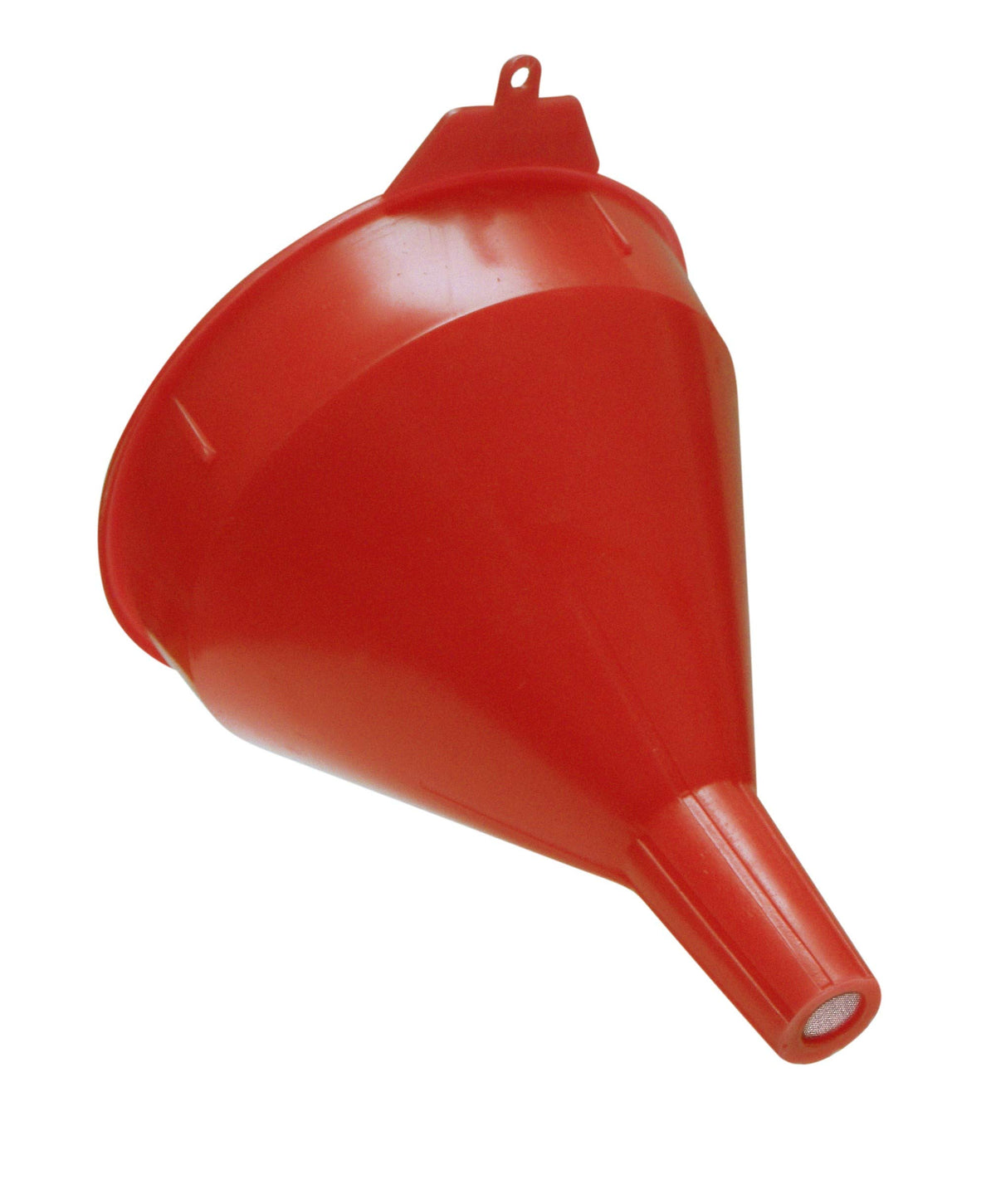 WIRTHCO 32002 WirthCo 32002 Red Safety Funnel with Screen/Strainer Funnel for Oil, Fuel, Gas, and Automotive Large 2 Quart Capacity