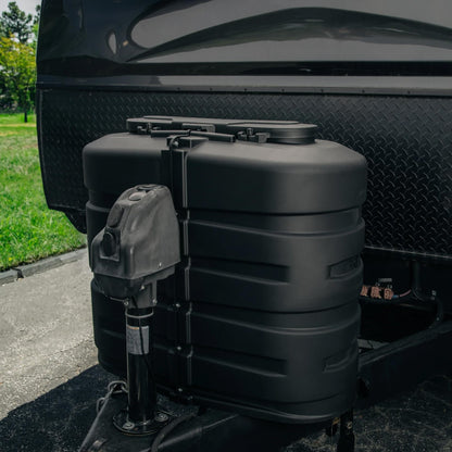 CAMCO 50512 Camco Double Propane Tank Cover for RV and Camper, 30 lb, Black, 50512