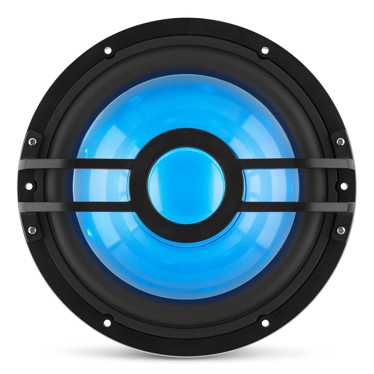 CLARION 010-03051-00 Clarion CMSP-101RGB-2 10" Marine Subwoofer with RGB LEDs, Single 2-Ohm, 250 Watts