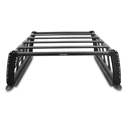 GO RHINO 5910050T Go Rhino Overland Xtreme Rack | Steel and Aluminum, Textured Black | 5910050T | Fits 2016 - 2025 Toyota Tacoma; 15-22 Chevrolet Colorado/GMC Canyon; 19-25 Ford Ranger; 05-21 Nissan Frontier