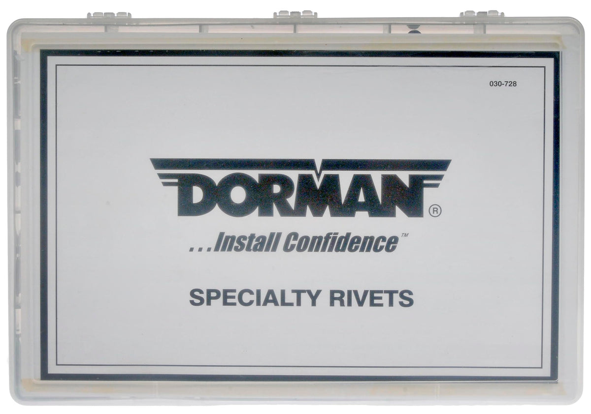 DORMAN 030-728 Dorman 030-728 Body Retainer Tech Tray - Push-in/Screw-in Retainers, 190 Piece Universal Fit