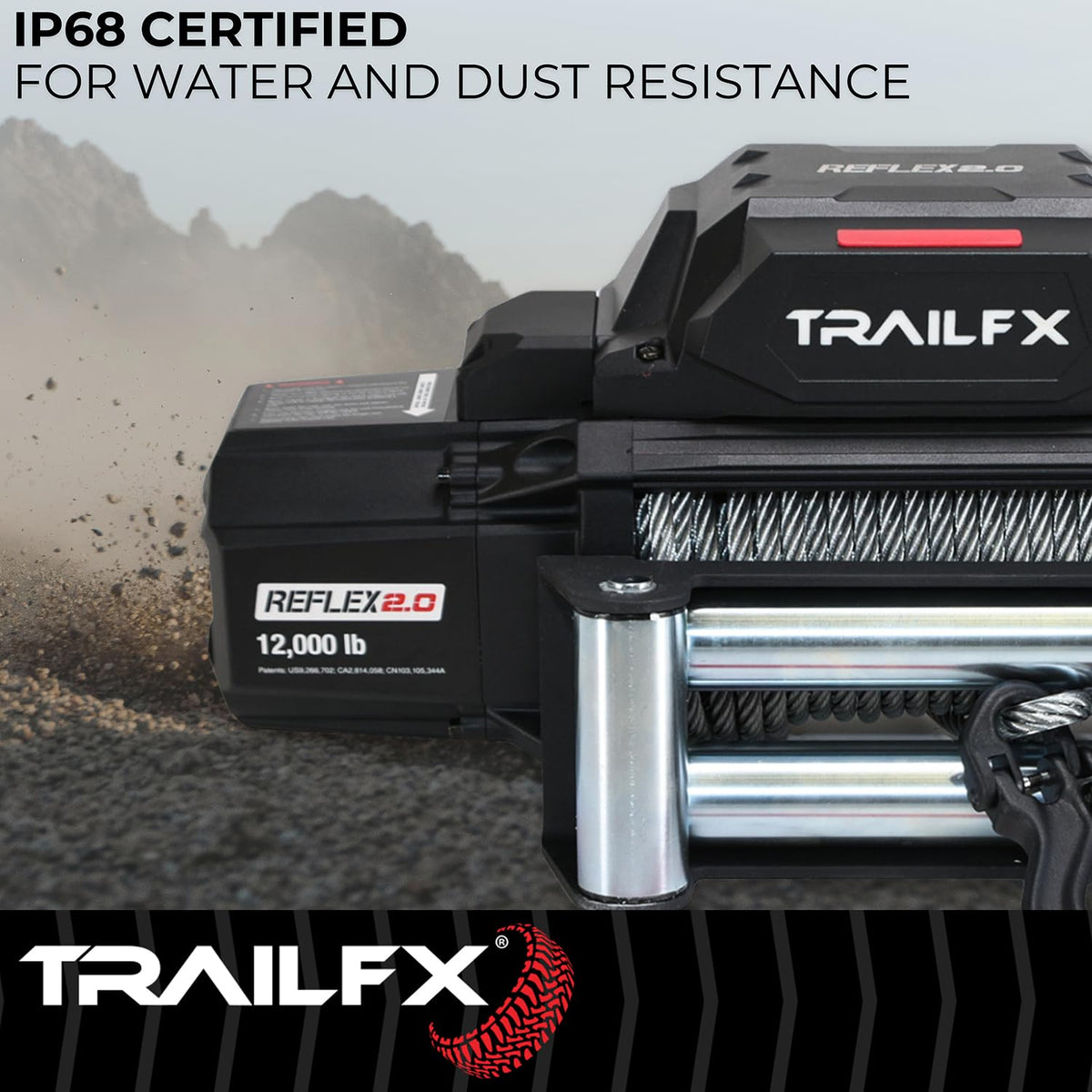 TRAILFX WR295B Trailfx WR295B REFLEX 2.0 WINCH 9.5K WIRE