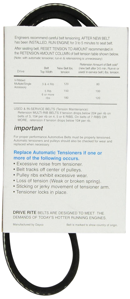Dayco 5040305DR Serpentine Belt