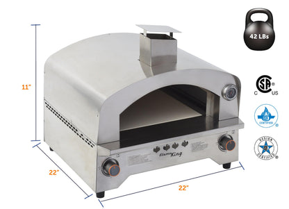 FLAME KING YSN-SSPZG Flame King Propane Gas Pizza & Food Outdoor Oven for Camping, Backyard, Tailgating
