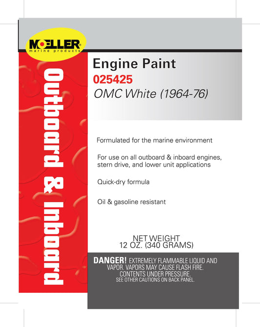 MOELLER 025425 Moeller 025425 ENGINE PAINT JOHNSON WHITE