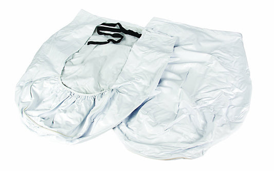 CAMCO 45324 Camco 45324 Vinyl Wheel & Tire Protector, 2 Pack (33 inches-35 inches, White)