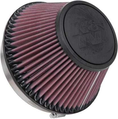 K&N FILTER RU-4600 K&N High-Flow Original Lifetime Universal Clamp-On Air Filter: High Performance, Premium, Washable: Flange Diameter: 6 In, Filter Height: 4 In, Flange Length: 1 In, Shape: Round Tapered, RU-4600
