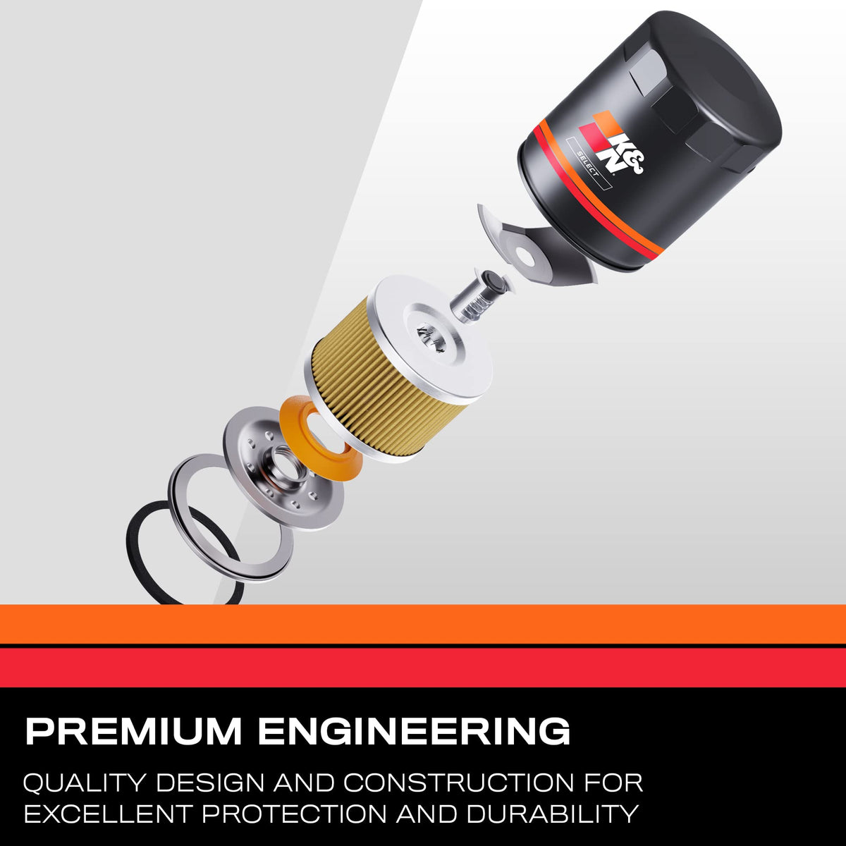 K&N FILTER SO-2001 K&N Select Oil Filter: Designed to Protect your Engine, SO-2001