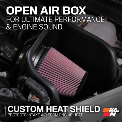 K&N FILTER 57-1542 K&N Cold Air Intake System: High-Flow Air Filter, Increase Performance & Acceleration: Compatible with 2005-2019 Crysler/Dodge: 300C, Challenger, Charger, Magnum, 57-1542