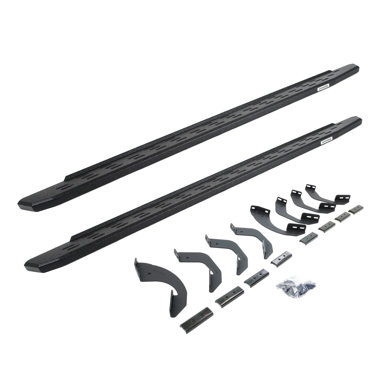 GO RHINO 69643687T Go Rhino RB30 Running Boards & Brackets | Galvanized Steel, Protective Bedliner Coating | 69643687T | Fits 2022-2024 Toyota Tundra Crew Max Pickup