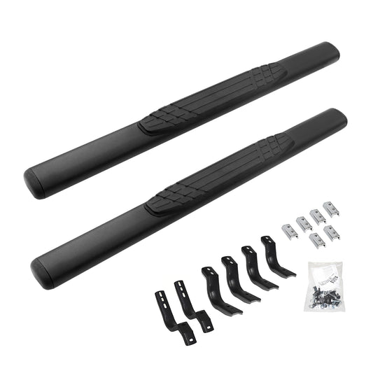 GO RHINO 684409952T Go Rhino 684409952T Textured Black 4" Dodge Regular Cab Length OE Xtreme Side Step (Complete Kit: Side Step and Brackets)