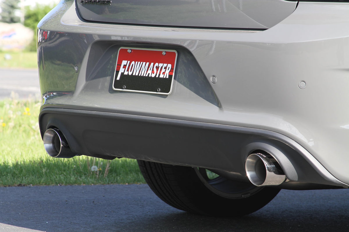 FLOWMASTER 817845 Flowmaster 817845 Cat-Back 409S - Outlaw Kit - DOR - Moderate/Aggressive Sound - Dodge Charger Exhaust System Kit Cat-Back 409S - Outlaw Kit - DOR - Moderate/Aggressive Sound