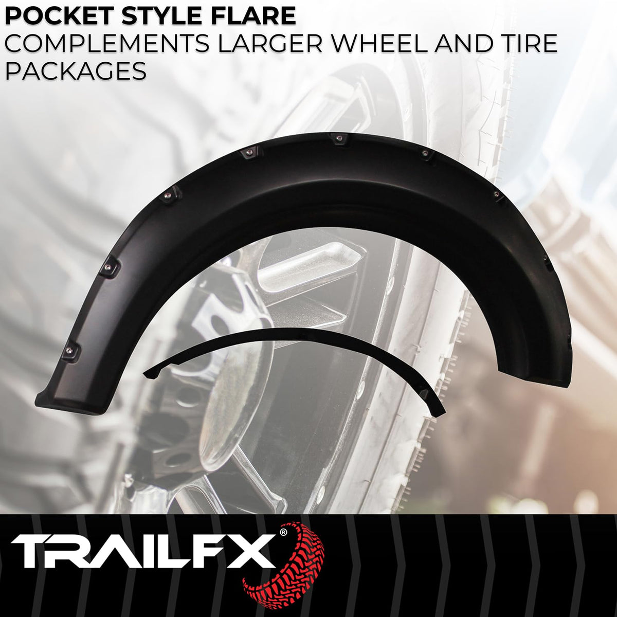 TRAILFX TFF3002S Trailfx TFF3002S POCKET STYLE FLARE SMOOTH SET OF 4
