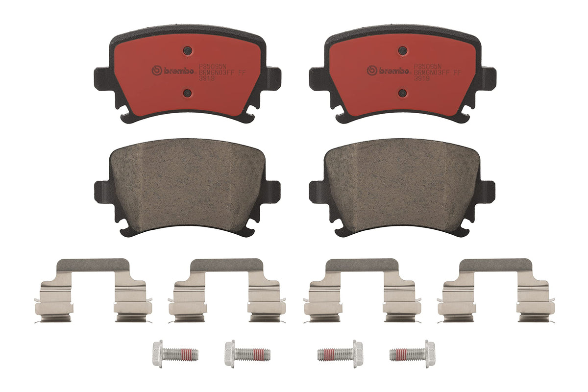BREMBO P85095N Brembo P85095N Premium Ceramic Rear Disc Brake Pad Set AUDI/SEAT/SKODA/VW OE# 1K0698451B
