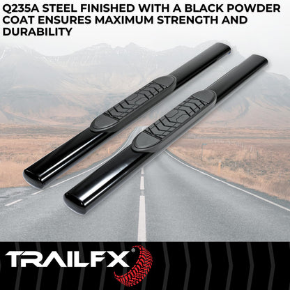 TRAILFX A7040B Trailfx A7040B 5 INCH OVAL NERF BAR BLK