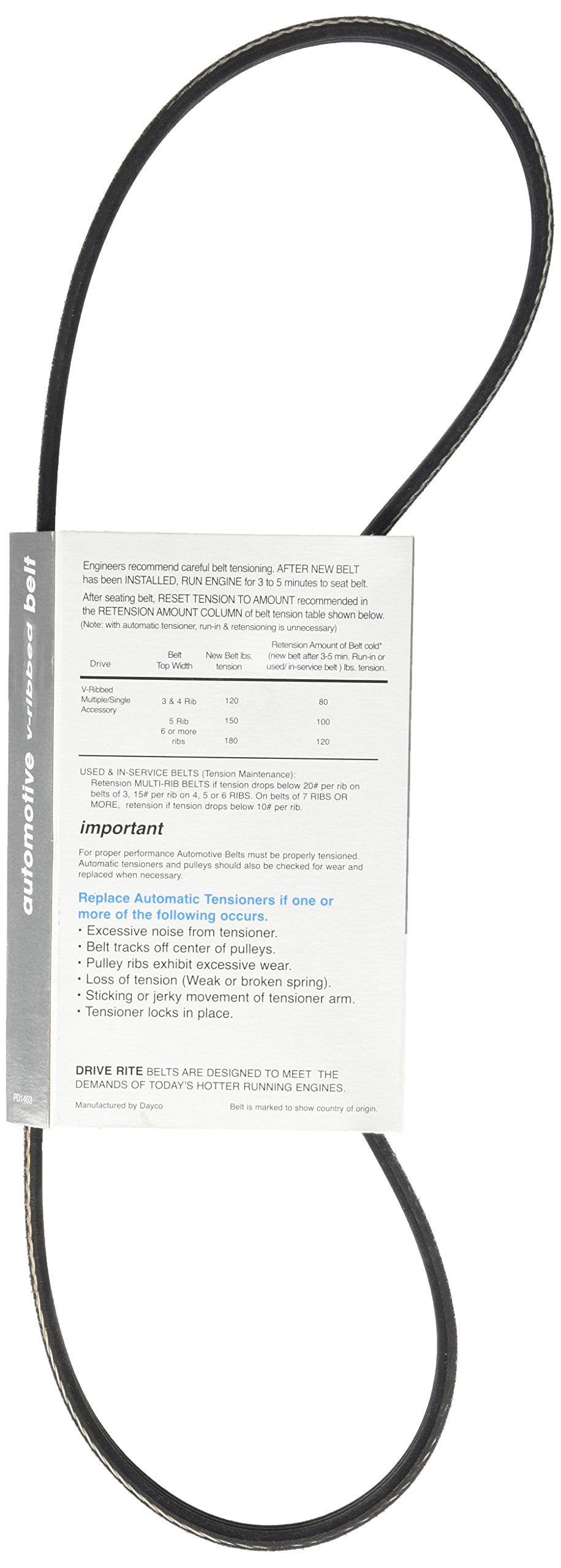 Dayco 5030335DR Drive Rite Serpentine Belt