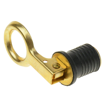 T-H MARINE BE-PL-54842-DP T-H Marine 1" Snap Drain Plug - Marine Grade Brass Plug Locks Securely in Place