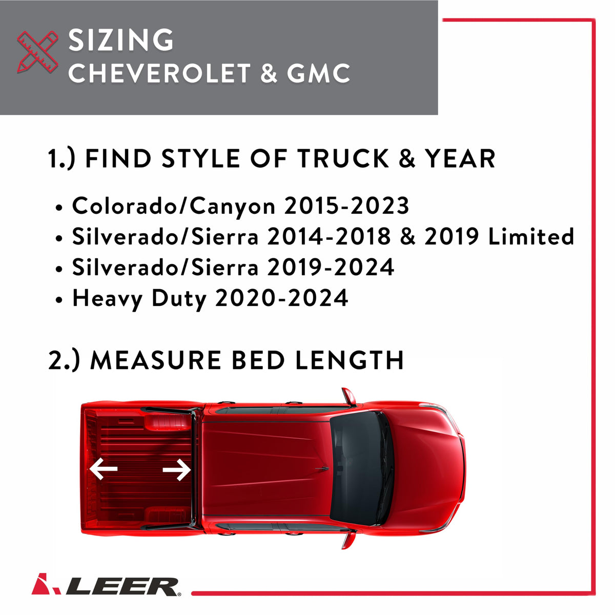 LEER 610170 LEER SR250 Soft Rolling Truck Bed Tonneau Cover, Fits Chevy Silverado and GMC Sierra 1500/Sierra Limited, Years 2014-2018 and 2019, 6'6" Truck Bed, Black