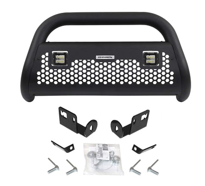 GO RHINO 55882LT Go Rhino RC2 Bull Bar w/ Two 3" Cube Lights & Mounting Brackets | Mild Steel, Textured Black | 55882LT | Fits 2009 - 2024 Ford F-150 (Excludes Active Park Assist)