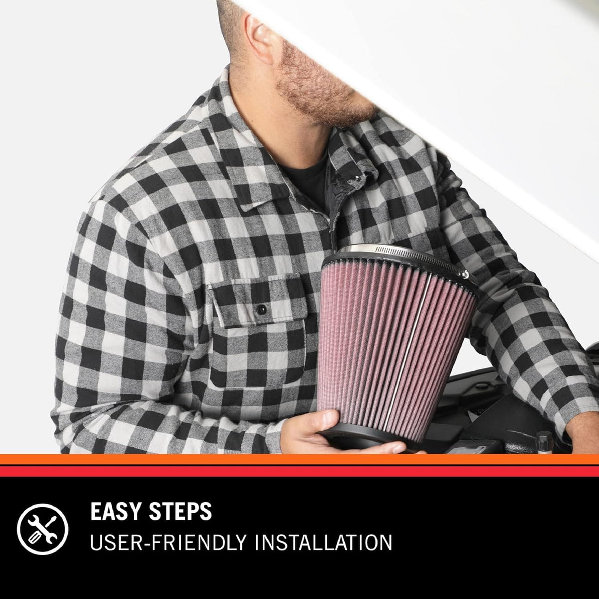 K&N FILTER E-3816 K&N Engine Air Filter: High Performance, Premium, Washable, Industrial Replacement Filter, Heavy Duty: E-3816