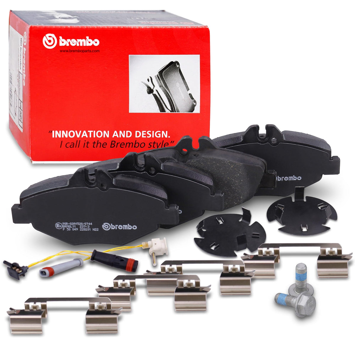 BREMBO P50049 Brembo P50049 Low-Met Front Disc Brake Pad Set MERCEDES-BENZ/MERCEDES-BENZ (BBDC) OE# 0044208720