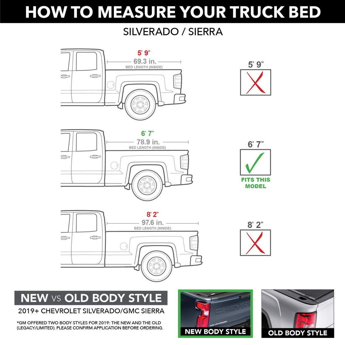 RETRAX 80472 RealTruck Retrax RetraxPRO MX Retractable Truck Bed Tonneau Cover | 80472 | Fits 2014 - 2018, 2019 Ltd/Lgcy Chevy/GMC Silverado/Sierra 1500, 2015-19 2500/3500, wide rail option 6' 7" Bed (78.9")