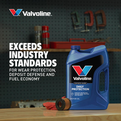 VALVOLINE 797975 Valvoline Daily Protection SAE 5W-30 Synthetic Blend Motor Oil 1 QT