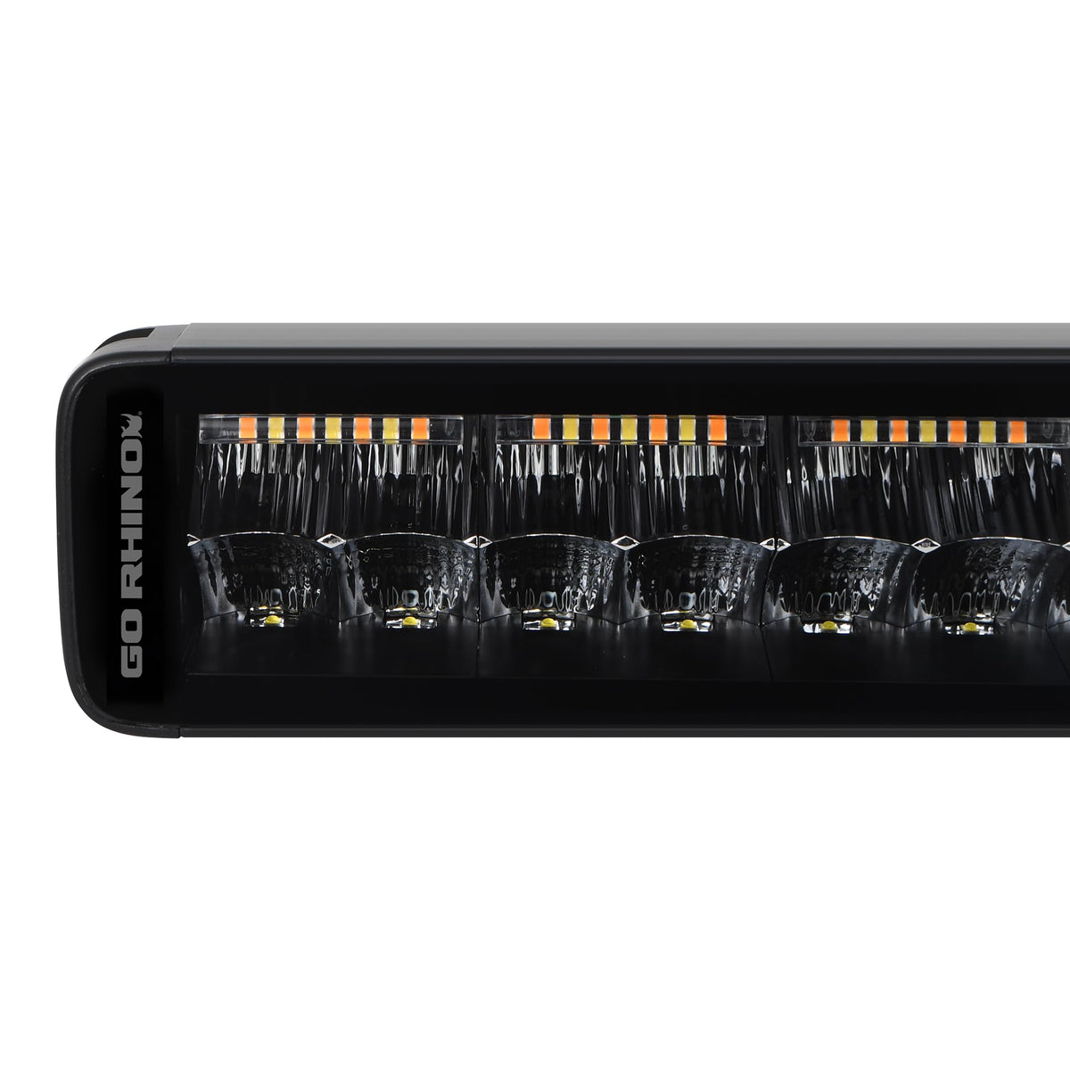GO RHINO 754004012CDS Go Rhino Xplor Lighting: Blackout Combo Series 40" Double Row LED Light Bar | Side & Track Mount, Aluminum, Black | 754004012CDS