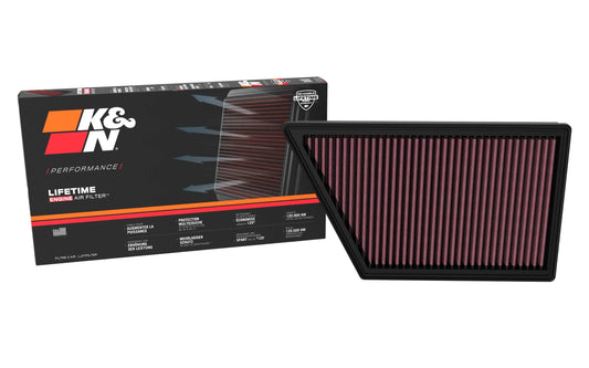 K&N FILTER 33-3185 K&N High-Flow Original Lifetime Engine Air Filter: Washable, 33-3185