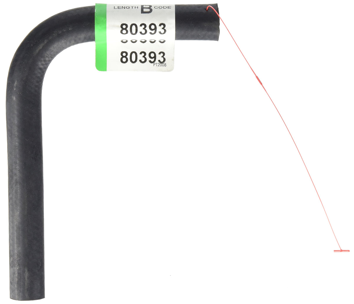 Dayco 80393 Molded Coolant Hose, Black, 1 Count (Pack of 1