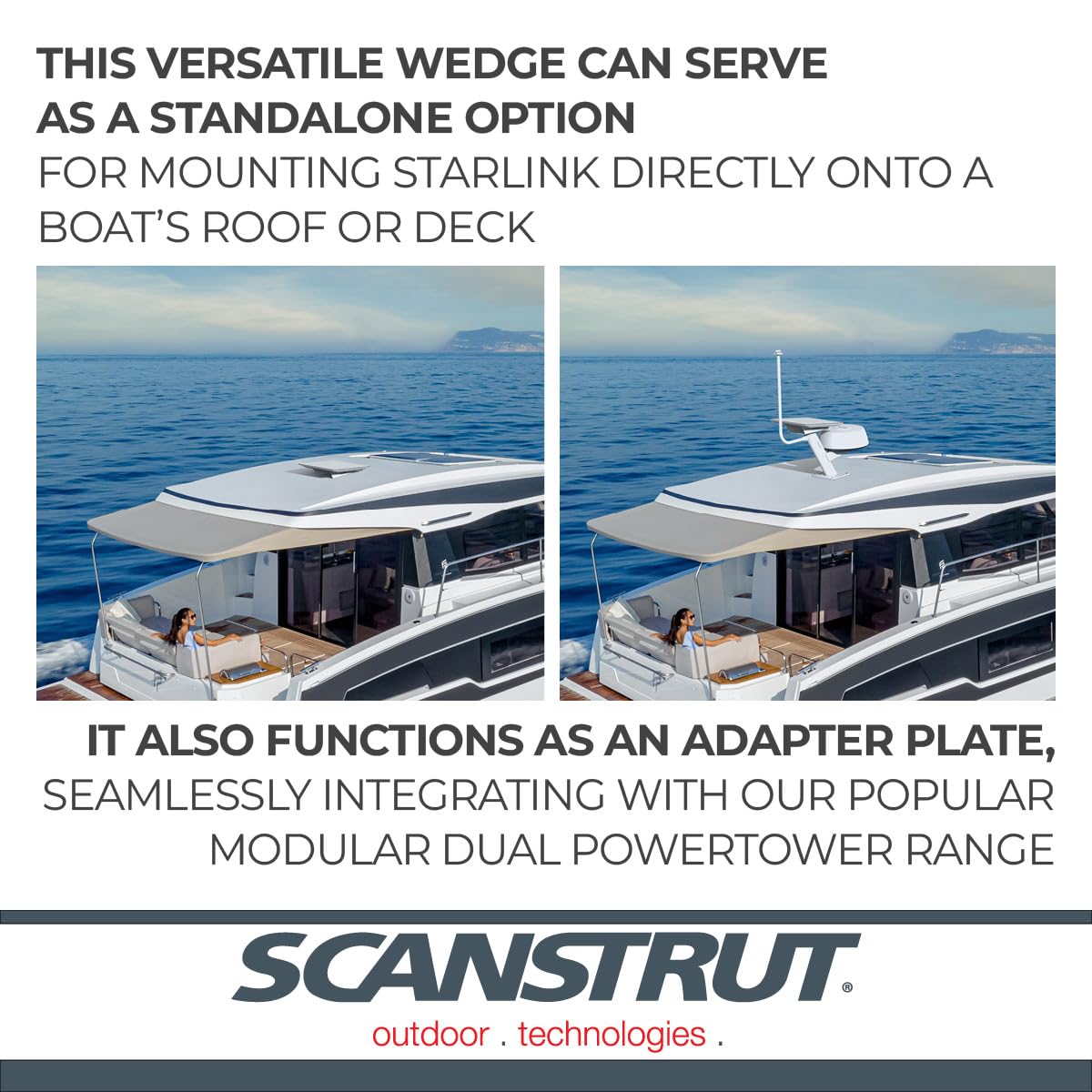 SCANSTRUT SC-SL-01 Scanstrut SC-SL-01 Flat High-Performance Aluminum Wedge for Starlink - 8°