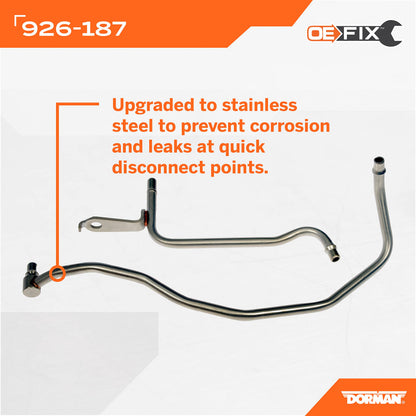 DORMAN 926-187 Dorman 926-187 Driver Side Turbo Coolant Line Kit Compatible with Select Ford/Lincoln Models (OE FIX)