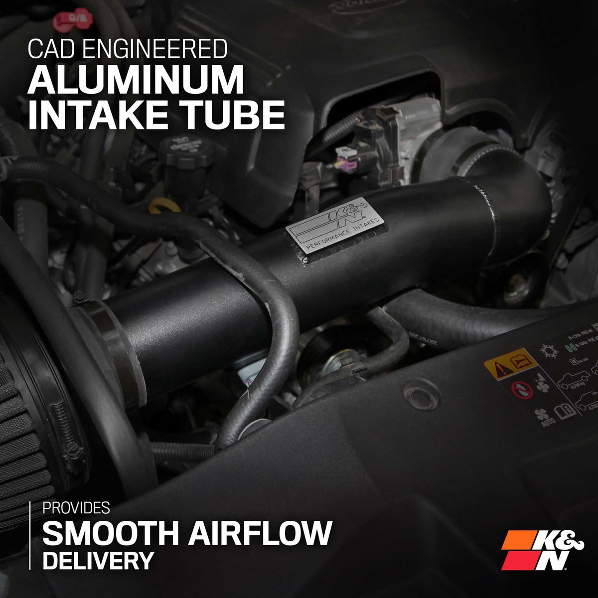 K&N 71-3070 Cold Air Intake System: Dry-Flow Air Filter
