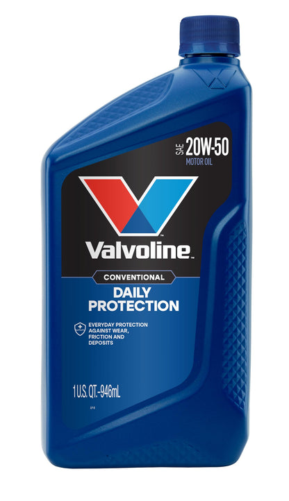 VALVOLINE 822344 Valvoline Daily Protection SAE 20W-50 Conventional Motor Oil 1 QT