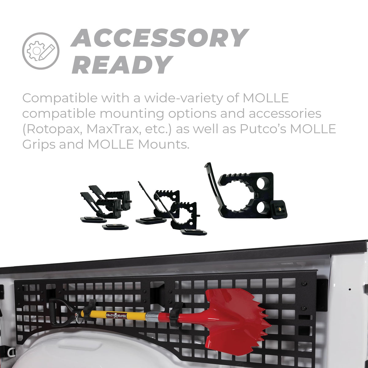 PUTCO 195342 Putco Truck Bed Passenger Side MOLLE Panel - Fits Tundra 2014-2021 8' Bed