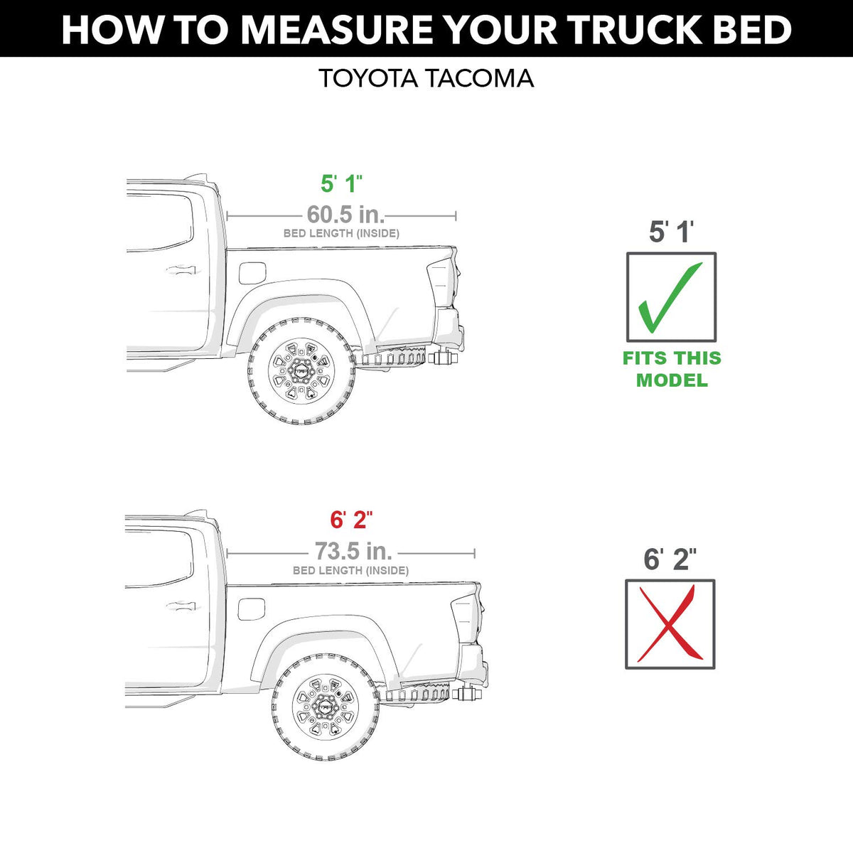 ROLL N LOCK 530A-XT RealTruck Roll-N-Lock A-Series XT Retractable Truck Bed Tonneau Cover | 530A-XT | Fits 2016 - 2023 Toyota Tacoma (w/o OE track system or Trail Edition) 5' 1" Bed (60.5")