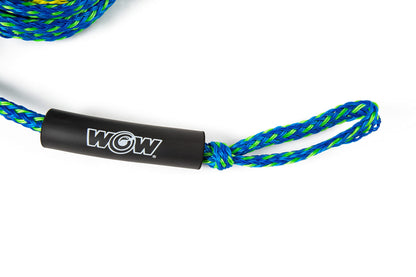 WOW SPORTS 22-WRP-4608 WOW Sports Towing Rope for Wakeboard, Water Ski and Wakesurf, 4-Rider 4K Tow Rope with 2 Sections, 60'