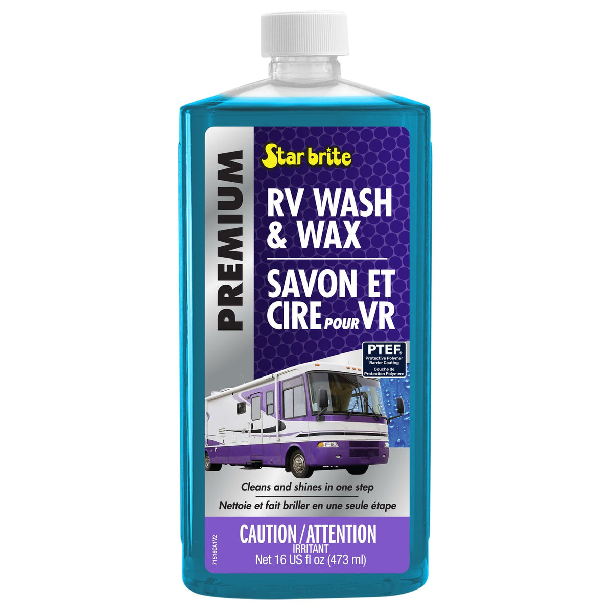 STAR BRITE 071516PC Star Brite 071516PC RV WASH & WAX 16 OZ.