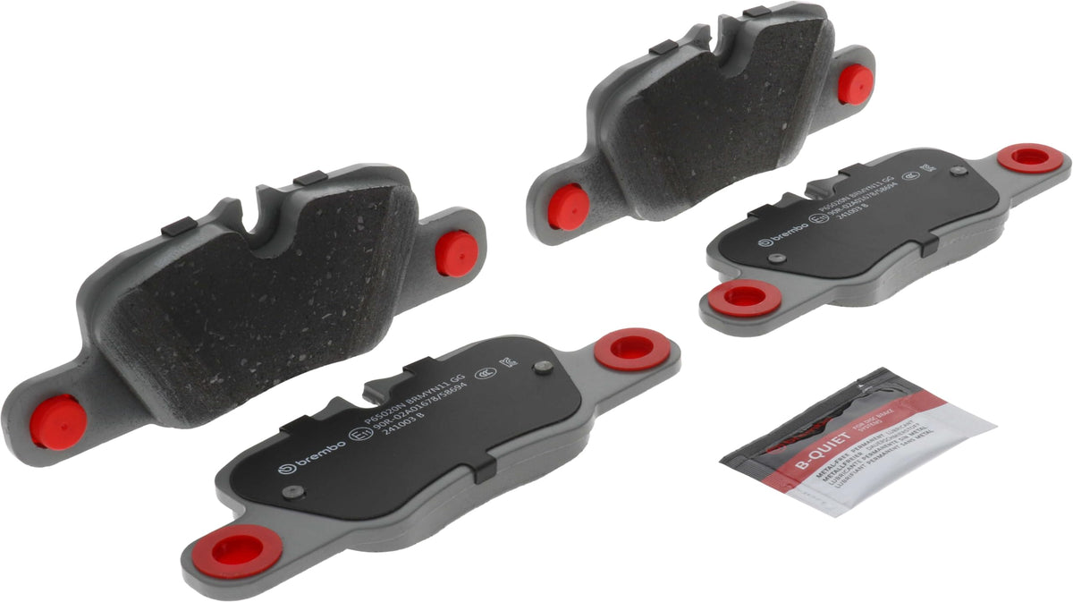 BREMBO P65020N Brembo P65020N Premium Ceramic Rear Disc Brake Pad Set PORSCHE OE# 971698451D
