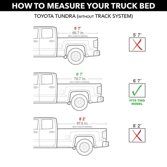 ROLL N LOCK LG571M RealTruck Roll-N-Lock M-Series Retractable Truck Bed Tonneau Cover – LG571M – Fits 2007 - 2021 Toyota Tundra (w/o OE track system or Trail Edition) 6' 7" Bed (78.7")