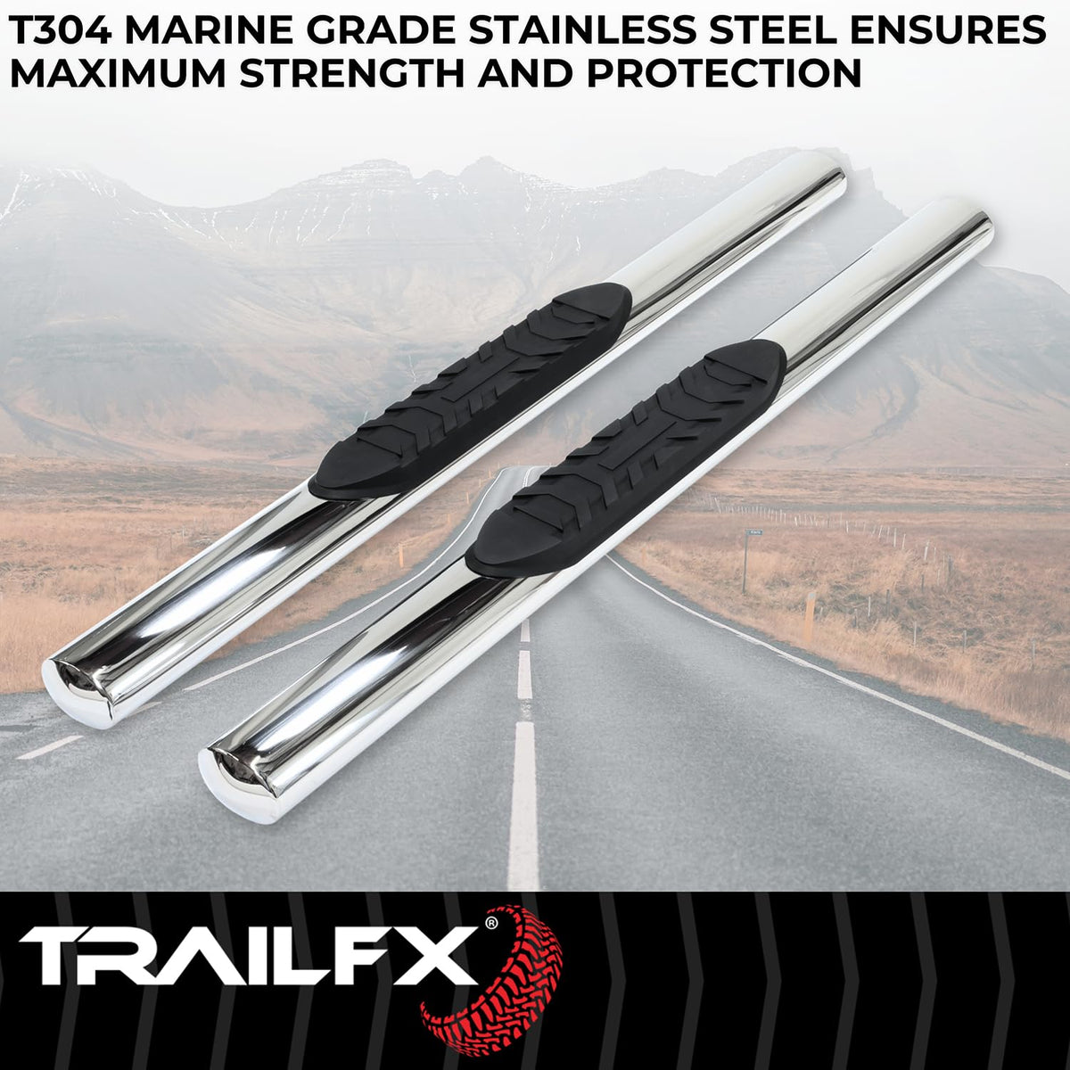 TRAILFX A1529S Trailfx A1529S 4'' OVAL STRAIGHT BAR RP