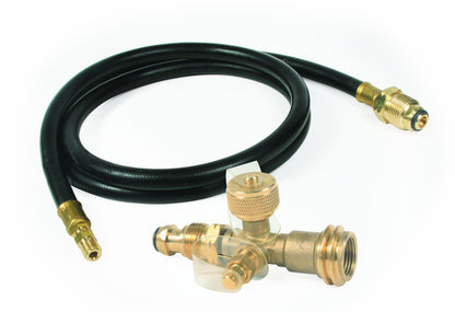 CAMCO 59125 Camco 59125 Propane Brass Tee with 5' Hose