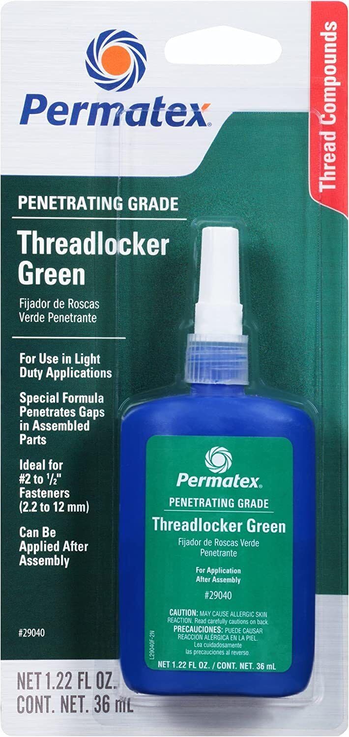 PERMATEX 29040 Permatex 29040 Penetrating Grade Threadlocker Green, 36 ml