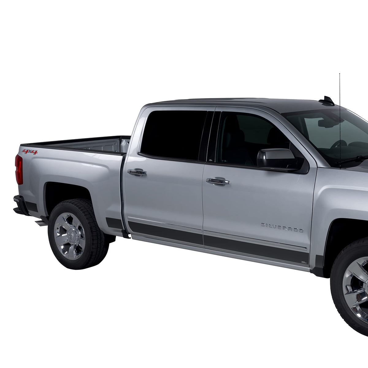 PUTCO 9751207BP Putco 9751207BP Black Platinum 6" Wide Rocker Panel Kit for Silverado