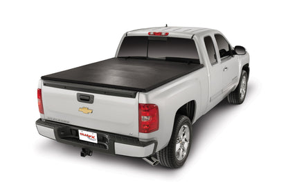 TRAILFX TFX4001 TrailFX Soft Tri-Fold Tonneau Cover for Nissan Frontier 5 Foot Bed 2009-2021 Black Vinyl with Aluminum Rails Lockable Tailgate Handle Clamp-On Installation Weather Resistant TrailFX TFX4001