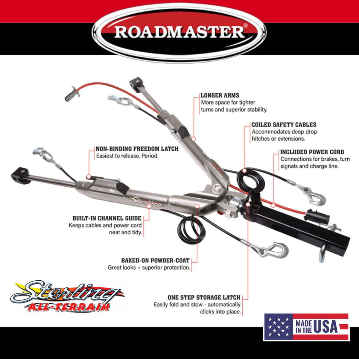 ROADMASTER 576 Roadmaster 576 Sterling All Terrain Tow Bar