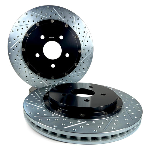 Baer Brakes 2302066 EradiSpeed+ Rear 2-piece Brake Rotors Slotted